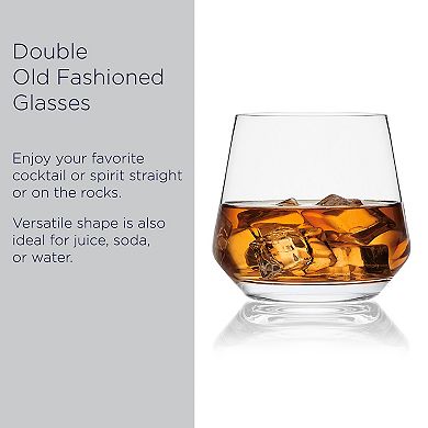 Mikasa Samantha 4-Piece 14.25-oz. Double Old Fashioned Glass Set