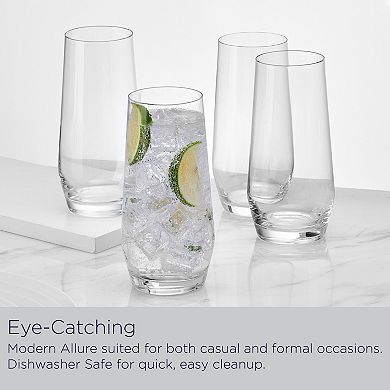 Mikasa Samantha 4-Piece 19-oz. Highball Glass Set