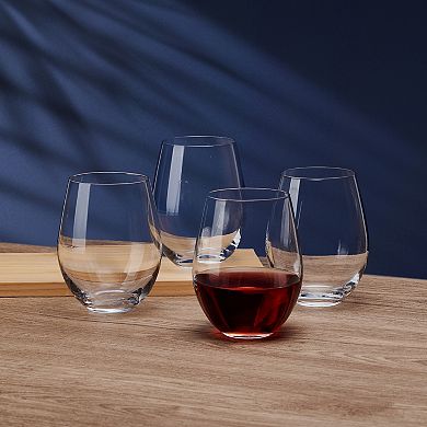 Mikasa Samantha 4-Piece 21-oz. Stemless Wine Glass Set