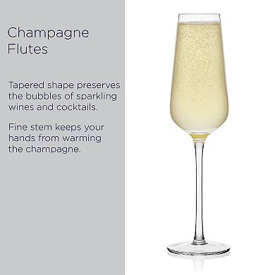 Mikasa Samantha 4 pc Champagne Flute Set