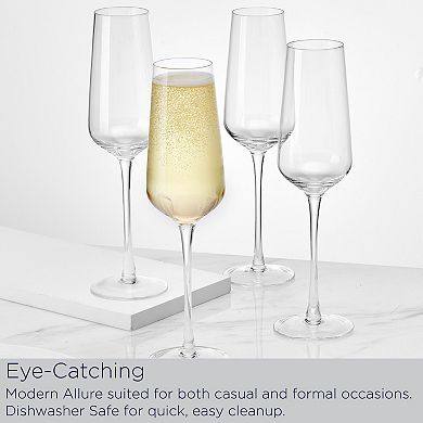 Mikasa Samantha 4 pc Champagne Flute Set