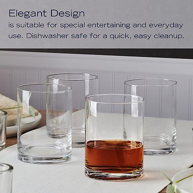 Mikasa Lana 4 pc Double Old Fashioned Glass Set