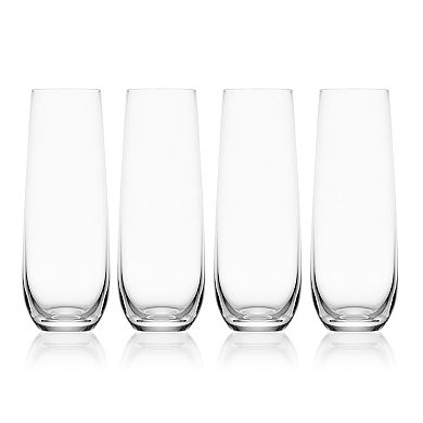 Mikasa Lana 4 pc Stemless Champagne Flute Set