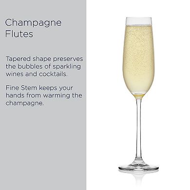 Mikasa Lana 4 pc Champagne Flute Set