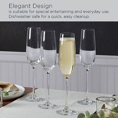 Mikasa Lana 4 pc Champagne Flute Set