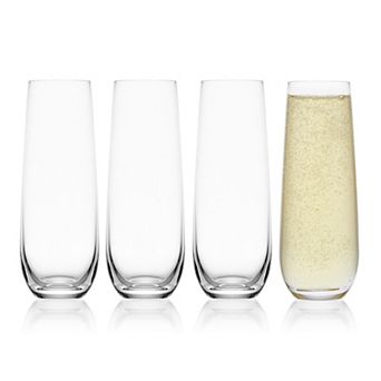 Mikasa Lana 4 pc Stemless Champagne Flute Set