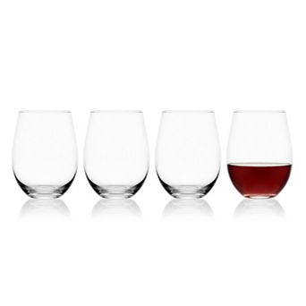 Mikasa Lana 4 pc Stemless Wine Glass Set