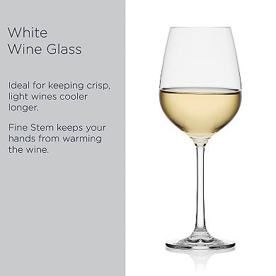 Mikasa Lana 4 pc White Wine Glass Set