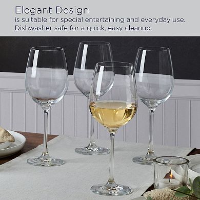 Mikasa Lana 4 pc White Wine Glass Set