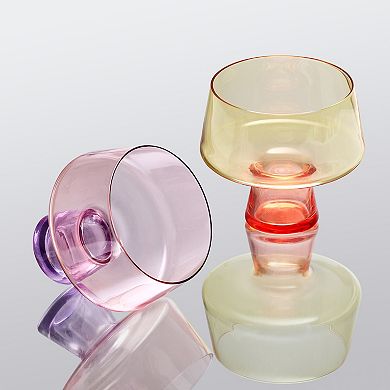 Mikasa Chroma 2 pc Martini Glass Set