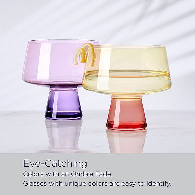 Mikasa Chroma 2 pc Martini Glass Set