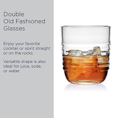 Mikasa Ciara 4 pc Double Old Fashioned Glass Set