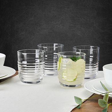 Mikasa Ciara 4 pc Double Old Fashioned Glass Set