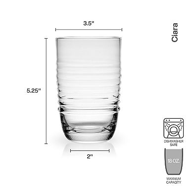 Mikasa Ciara 4 pc Highball Glass Set