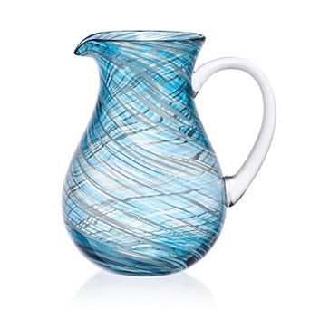 Mikasa Color Swirl Blue Pitcher