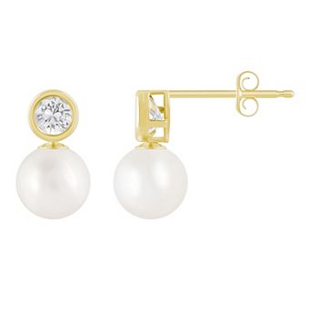 Celebration Gems 10k Gold 5 mm Sphere Gemstone Drop Earrings