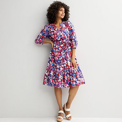 Women's Sonoma Goods For Life® Tie-Waist Midi Dress