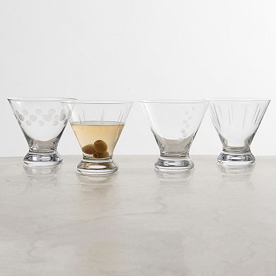 Mikasa Cheers 4-pc. 8-oz. Stemless Martini Glass Set