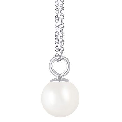 Celebration Gems 10k Gold Freshwater Cultured Pearl Pendant Necklace