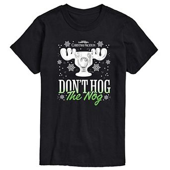 Men's Christmas Vacation Dont Hog The Nog Graphic Tee