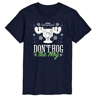 Men's Christmas Vacation Dont Hog The Nog Graphic Tee