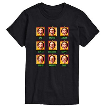 Men's Elf Faces Of Buddy Graphic Tee