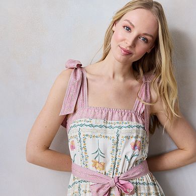 Women's LC Lauren Conrad Tie-Strap Tea Length Dress