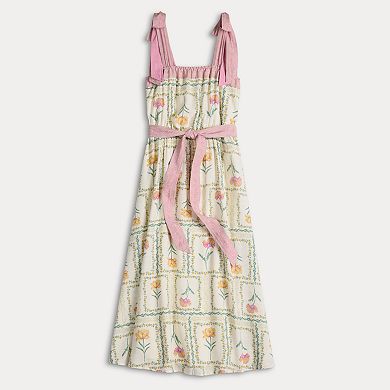 Women's LC Lauren Conrad Tie-Strap Tea Length Dress