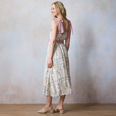 Women's LC Lauren Conrad Tie-Strap Tea Length Dress