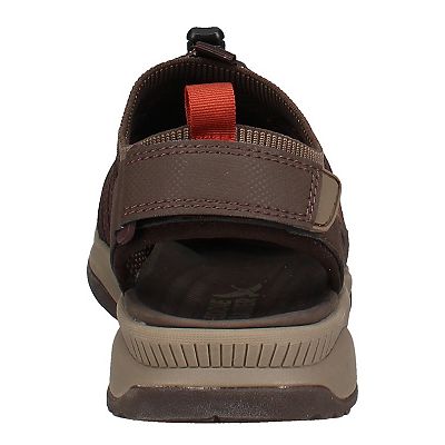 NWOB Eddie Bauer Yesler Fisherman Sandals Men 12M Brown Burgundy Leather Comfort Eddie Bauer Yesler Fisherman Sandal - Free Shipping | DSW main image 4