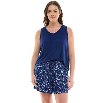 Women's Croft & Barrow® Lush Luxe 2 pc Pajama Tank Top and Pajama Shorts Set