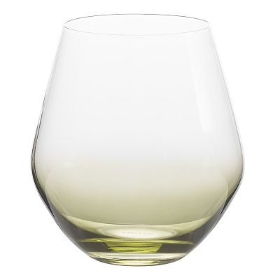 Mikasa Gianna Ombre 4 pc Stemless Wine Glasses Set