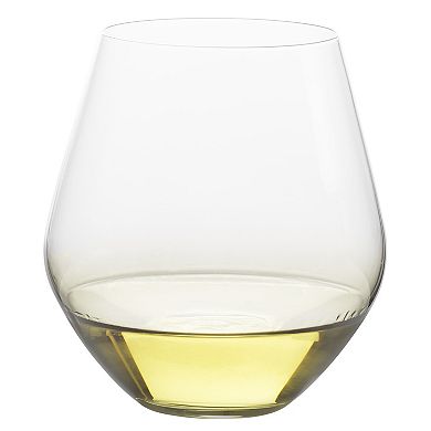 Mikasa Gianna Ombre 4 pc Stemless Wine Glasses Set