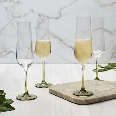 Mikasa Gianna Ombre 4 pc Champagne Flutes Set
