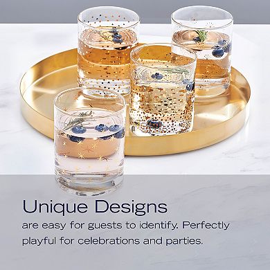 Mikasa Party 4 pc Double Old Fashioned Glasses Set