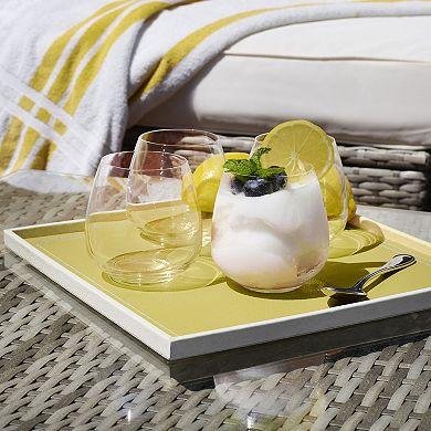 Mikasa Melody 4-pc. 15-oz. Stemless Double Old Fashioned Glass Set