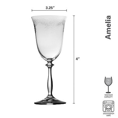 Mikasa Amelia 4 pc Red Wine Glasses Set