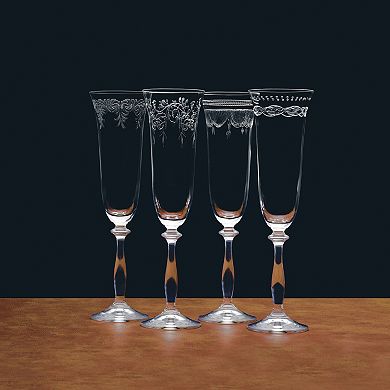 Mikasa Amelia 4 pc Champagne Flutes Set