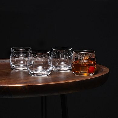 Mikasa Amelia 4 pc Double Old Fashioned Glasses Set