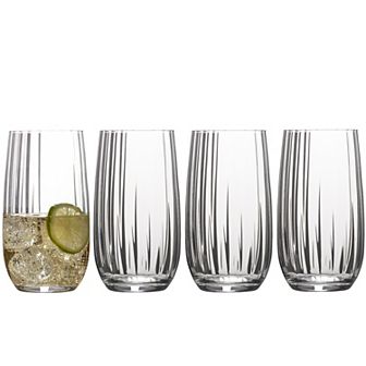 Mikasa Gail Optic 4 pc Highball Glasses Set