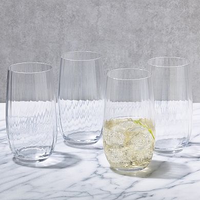 Mikasa Gail Optic 4 pc Highball Glasses Set
