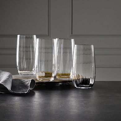 Mikasa Gail Optic 4 pc Highball Glasses Set