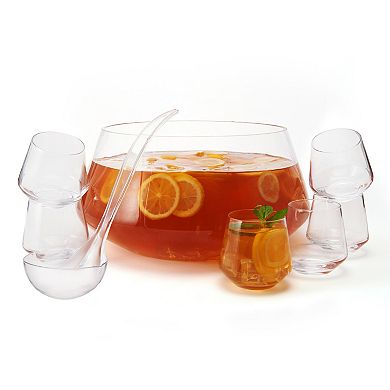 Mikasa Akimbo 8-Piece Punch Bowl Set