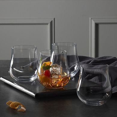 Mikasa Grace 4 pc Double Old-Fashioned Glasses Set