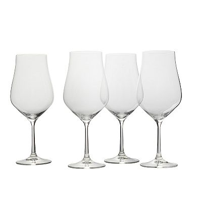 Mikasa Grace 4 pc Bordeaux Wine Glasses Set