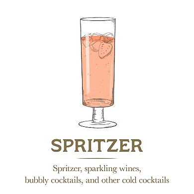 Mikasa Craft 4 pc Spritzer Glasses Set