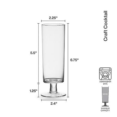 Mikasa Craft 4 pc Spritzer Glasses Set