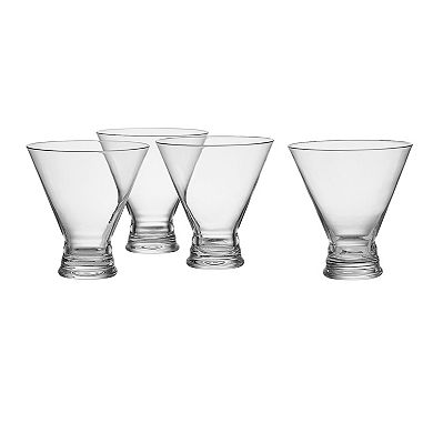 Mikasa Craft 4 pc Martini Glasses Set