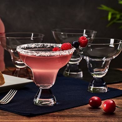 Mikasa Craft 4 pc Stemless Margarita Glasses Set