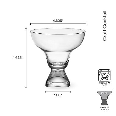 Mikasa Craft 4 pc Stemless Margarita Glasses Set